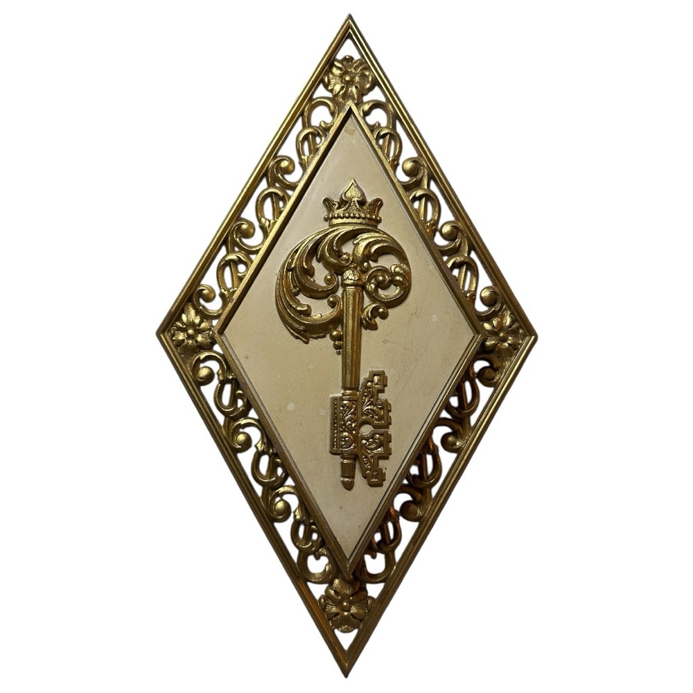 Mid Century Syroco / Homco 4pc Gilt Detail Wall Plaques - True Vintage Decor 60s - Picture 3 of 7